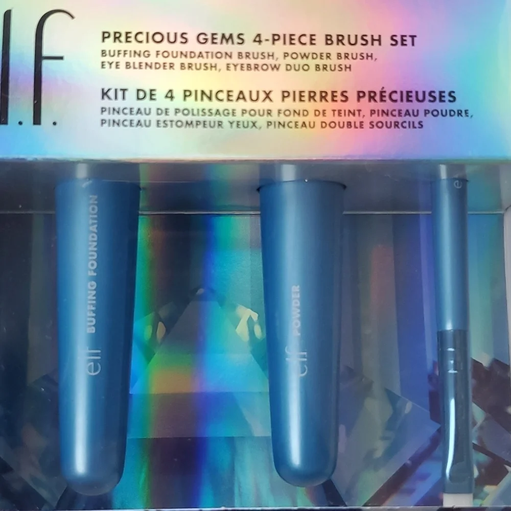 e.l.f Precious Gems 4 pc. Makeup Brush Set NWB